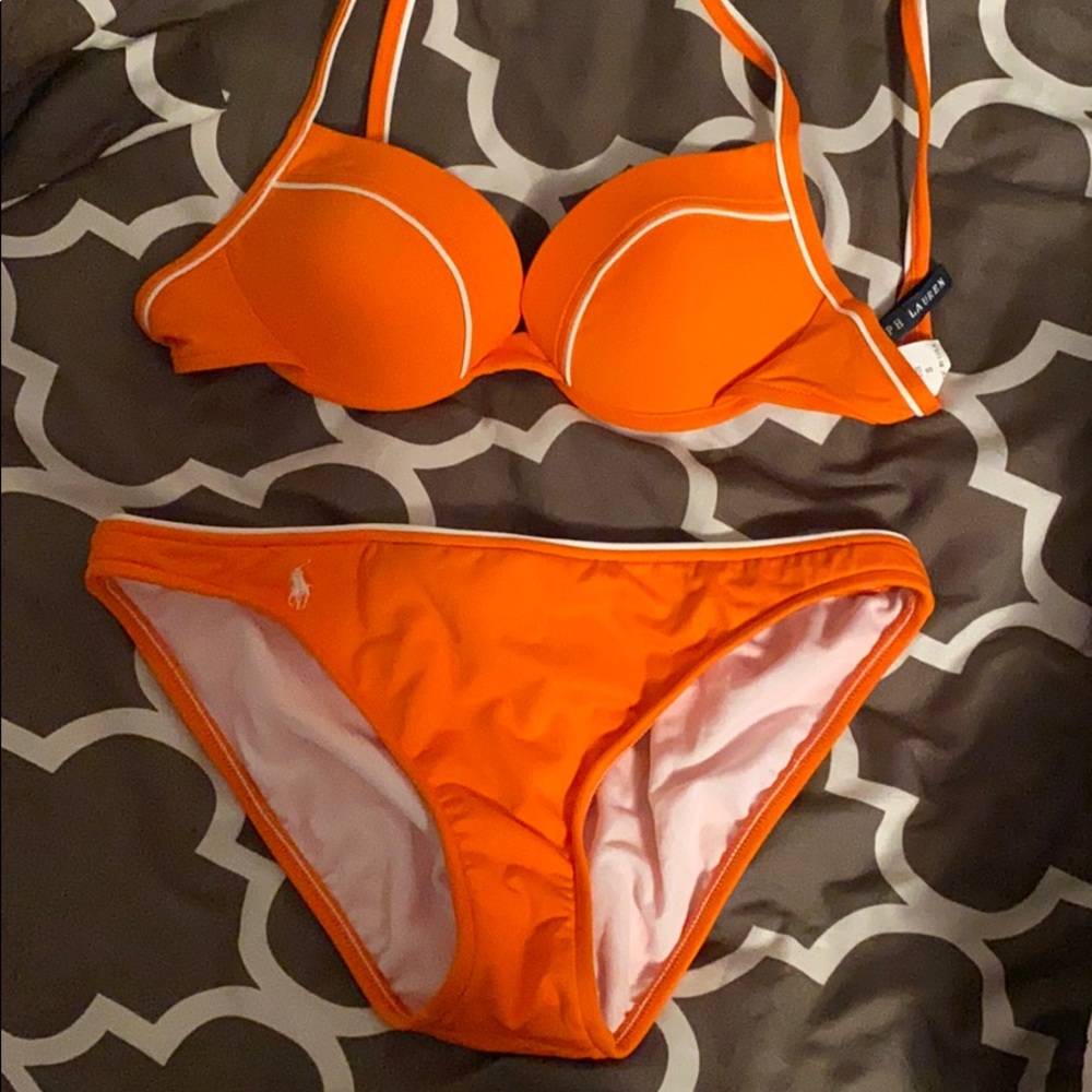 RALPH LAUREN NEVER WORN ORANGE BIKINI